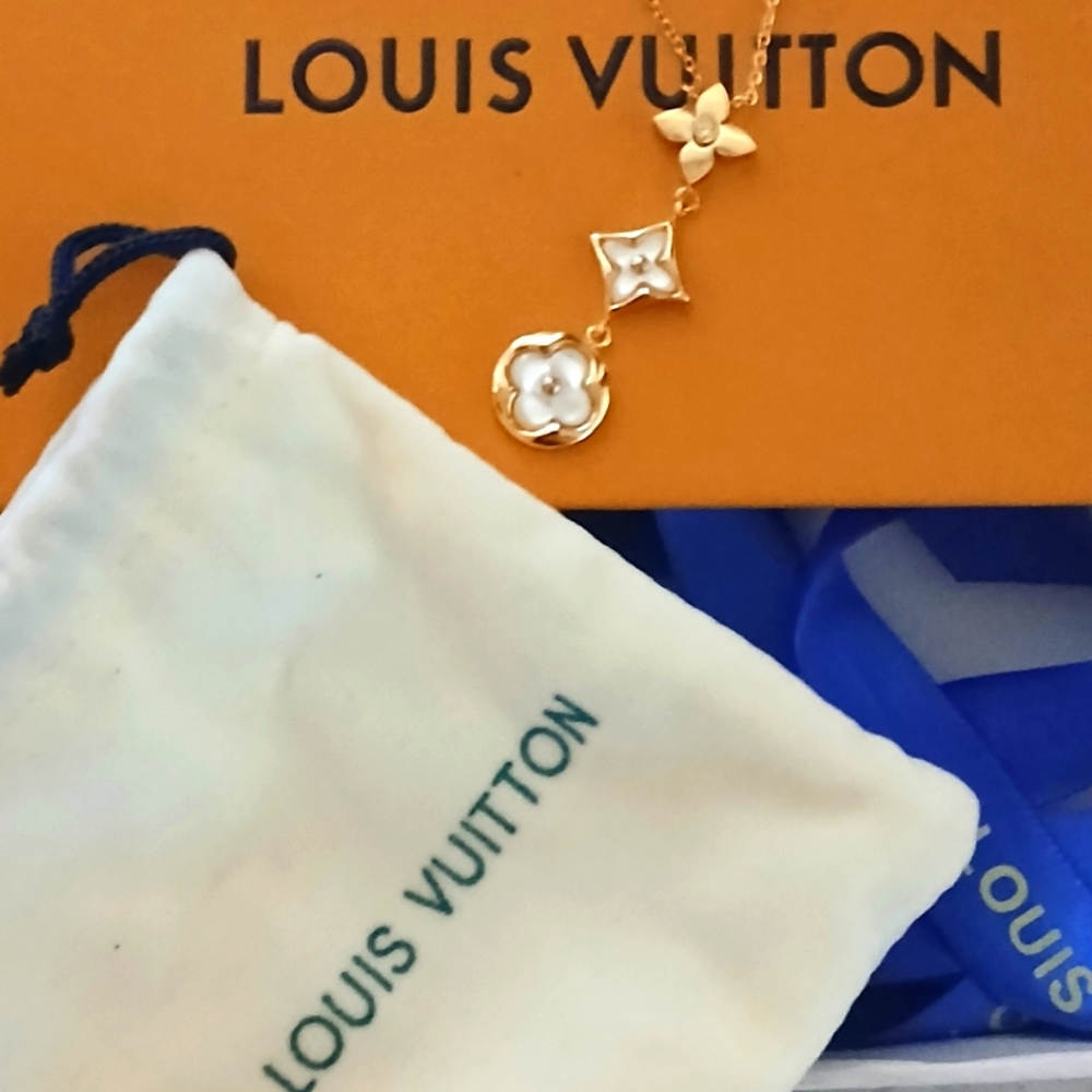 Louis Vuitton Cherry Blossom Lariat Necklace